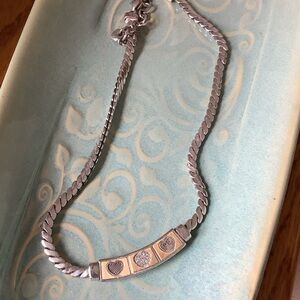 Brighton Silver Heart and Swirl Bracelet